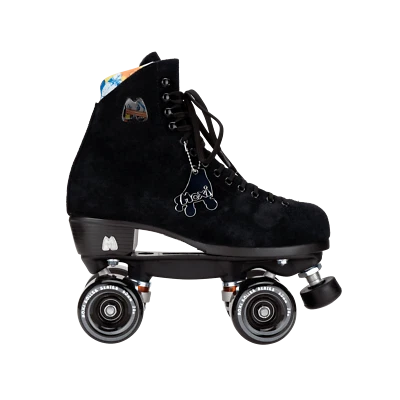 Moxi Lolly Set Rollschuhe Disco Skates Quad Roller Classic Black US 8 / EU 39-40 - Bild 1 von 4