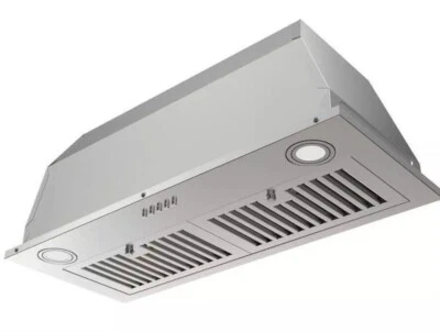 AKDY Convertible Insert Range Hood w/ Carbon Filters + LED Light Stainless Steel - Image 1 of 3