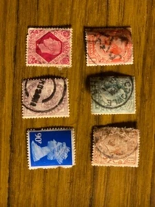 6 used British stamps, good for collection, $2.00 only, discount shipping! - Picture 1 of 1