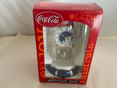 Coca Cola Anniversary Polar Bear Clock ccm47  - Image 1 of 4