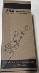 RV Surge Protector 30 Amp / RV Circuit Analyzer 10000 J W/ LED Indicator Light - Picture 1 of 8