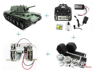 1/16 Henglong 7.0 3878 KV-1 RTR 2.4G RC Tank IR 360 Rotate Metal Steel Gearbox - Picture 1 of 12