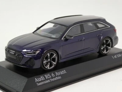 Minichamps Audi RS 6 Avant violet metallic 2019 1/43 410018016 - Immagine 1 di 3