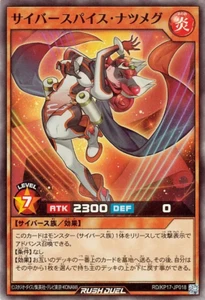 Yugioh Rush Duel RD/KP17-JP018 Cybersepice Nutmeg Super - Picture 1 of 2
