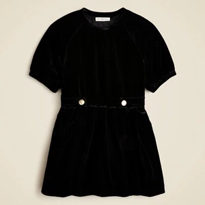 Crewcuts Velvet Dress Girls 12 Black Holiday Party Classic Fancy Girlhood NWT - Picture 1 of 15