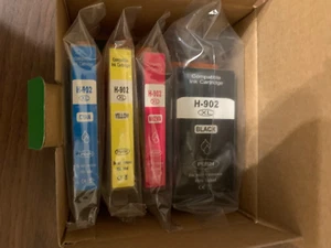 Brand New Color Best Ink for 902xl Ink Cartridges 4 pack - Picture 1 of 7