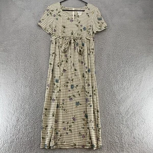 Expo Vintage Dress Womens 10 Prairie Cottagecore Floral 70s Babydoll Gingham Y2K - Picture 1 of 12