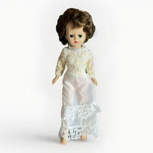 Vintage Vogue Jill Doll With Lace Top Cream White Dress 1957 Made In USA** - Picture 1 of 19