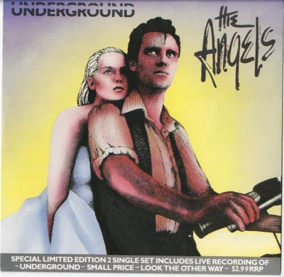 ANGELS Underground 2x 7" VINYL  80s AUSSIE HARD ROCK - Image 1 of 2