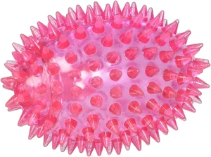 3.5in Spiky Squeaky Football Dog Toy Small Dental Health Pet Ball - Picture 1 of 11