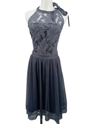 VILA Vestido de cóctel Mujeres Vestido Talla EU 42 gris claro elegante - Imagen 1 de 4