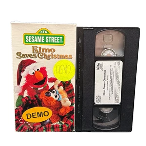 Sesame Street Elmo Saves Christmas VHS 1996 Maya Angelou Charles Durning Tested - Imagen 1 de 2