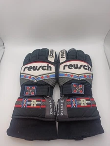 Reusch Thinsulate Dura-Tek Ski / Snowboard Gloves Blue Size 7 - Vintage / Retro - Picture 1 of 6