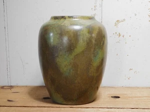 Antique Red Wing Art Pottery Tea Dust Glazed Nokomis Vase - Picture 1 of 8