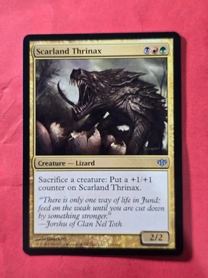 2009 Magic The Gathering Conflux #123 Scarland Thrinax, UC, NF, cd1 - Image 1 of 3