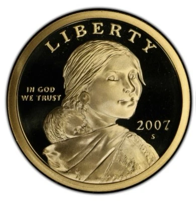 2007-S Sacagawea Dollar - Gem Proof DCAM X-569 - Image 1 of 3