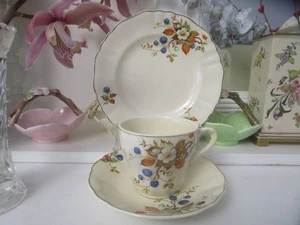 VINTAGE J AND G MEAKIN BLACKBERRY PATTERN TRIO - Picture 1 of 9
