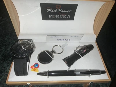 Mark Naimer Juego Reloj Hombre FORCEVI, Llavero, Bolígrafo, Encendedor Submarino Nuevo Foto 1 de 4