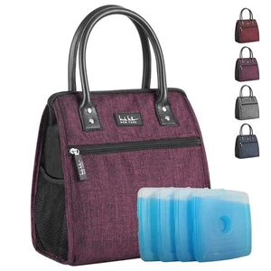 Nicole Miller Insulated Lunch Bag Tote – Thermal Soft Side Wide-Open Cooler I... - Picture 1 of 6