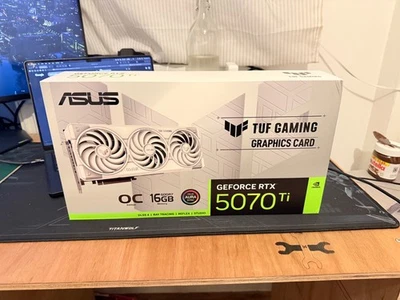 Asus TUF Gaming RTX 5070Ti 16GB OC Edition - White Graphics Card - Image 1 of 2