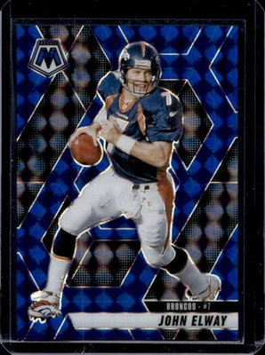 Mosaico John Elway Blue Prizm #59/99 Broncos 2025 Foto 1 de 2