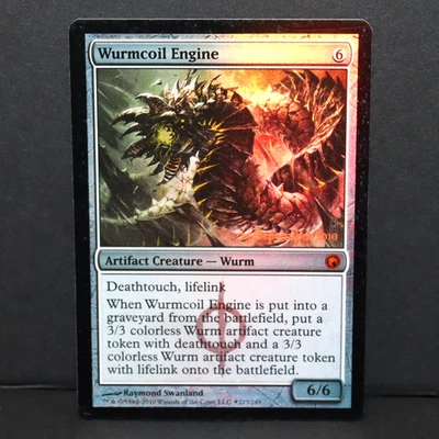 Wurmcoil Engine - Foil Prerelease Promo - MTG Scars of Mirrodin - LP - Image 1 of 4