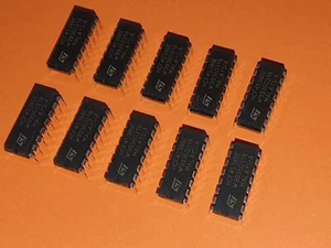 10x HCF4538BE DUAL MONOSTABLE MULTIVIBRATOR STM DIP-16 - Picture 1 of 3
