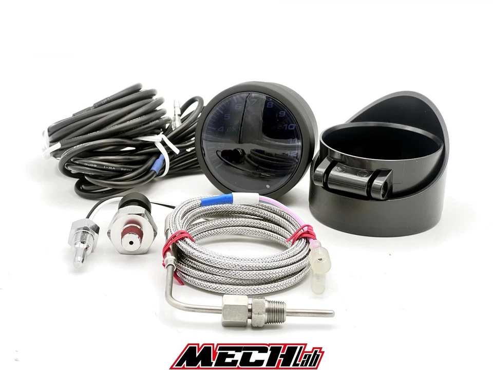 manometro 4 in 1 EGT gas di scarico pressione e temperatura olio 60mm depo aem - Bild 1 von 2