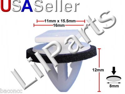 LILPARTS Rocker Moulding Retainer Clip Sealer 87702-H1000, 87702H1000, A21244