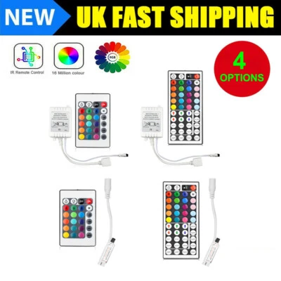 LED Streifen Fernbedienung 24 \ 44 Tasten IR Controller für RGB Licht 3528 5050 12V - Bild 1 von 4