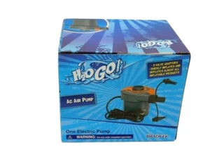 H2O Go Electric AC Air Pump 3 Valve Adaptors Inflates & Deflates Bestway - Picture 1 of 5