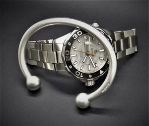 Men's "Ball Torque Matt Look" Solid 925 Silver, Men's Bangle, Men's Bracelet, - Picture 1 of 12