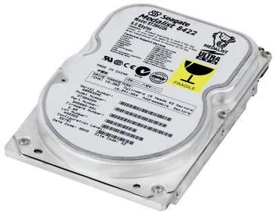 Hard Drive Seagate Medalist 8422 ST38422A 8.6GB 5400U/Min 512KB Ide 3.5 " - Image 1 of 3