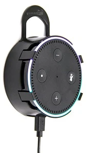 Funda protectora Amaz247 para Echo Dot Generation2, accesorios Alexa, negra - Imagen 1 de 4