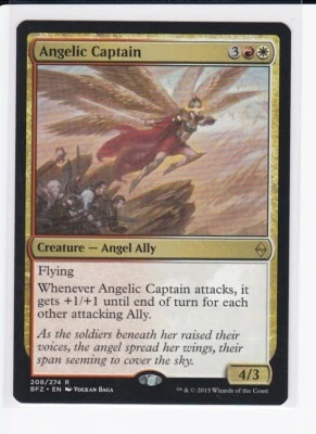 MTG Angelic Captain Battle for Zendikar 208/274 Regular Rare - Image 1 of 2