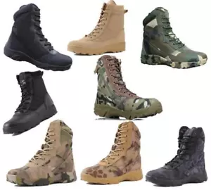 Botas de Patrulla de Combate Ejército del Desierto para Hombres Cadete Táctico Militar Caminar Zapatos de Trabajo - Imagen 1 de 24