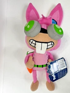 RARO Poptropica Dr. Hare Peluche Jazwares 2011 Pink Bunny Rabbit Relleno con etiquetas - Imagen 1 de 12