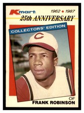 1987 Topps Kmart 25th Anniversary #10 FRANK ROBINSON Cincinnati Reds ~E3M