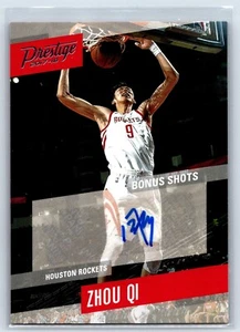 Panini Prestige 2018 Bonus Shot, Zhou Qi #3, autógrafo novato - Imagen 1 de 2