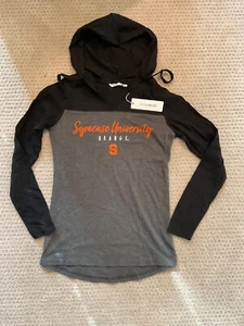 Camp David Brand Syracuse Orange Long-Sleeve Hooded T-Shirt Women’s S Cotton NWT - Picture 1 of 3