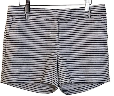 Pantalones cortos Saint Tropez West para mujer talla 6 horizontales a rayas lengüeta cintura tweed Foto 1 de 4