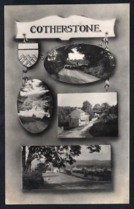 Postkarte Cotherstone bei Barnard Castle Durham Mehrfachansicht verschickt 1935 RP - Bild 1 von 2