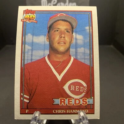 1991 Topps Chris Hammond #258 Cincinnati Reds  - Image 1 of 2