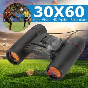 Binoculars 30x60 Zoom Outdoor Travel Compact Folding Telescope Hunting Day/Night - Picture 1 of 13