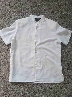 Blusa vintage bordada Laura Scott 8P Grandma Core Cottage Core  Foto 1 de 4