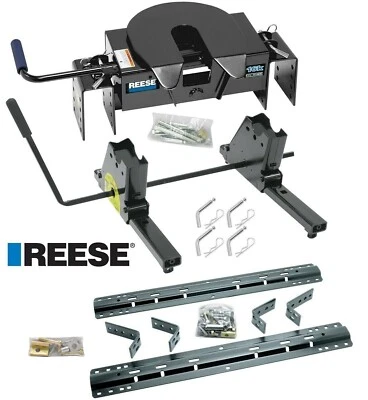 Kit deslizante de riel de enganche de remolque de quinta rueda Reese 15K para Toyota Tundra 07-21 Foto 1 de 4