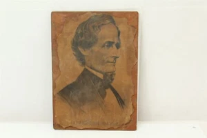 Vintage Decoupage Of Jefferson Davis 8 x 11 - Picture 1 of 8
