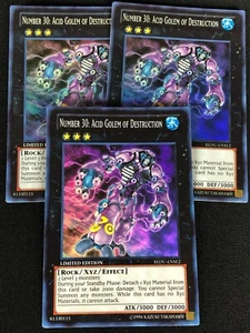 YUGIOH NUMBER 30 ACID GOLEMN OF DESTRUCTION REDU-ENSE2 SUPER X3 (NM) - Picture 1 of 1