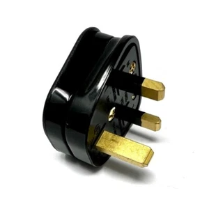 ASTA 13A Mains Plug 250V Rated (Black) - Picture 1 of 5