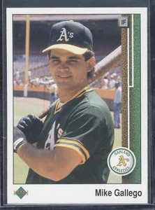 1989 Upper Deck #583 Mike Gallego Oakland Athletics - Picture 1 of 2